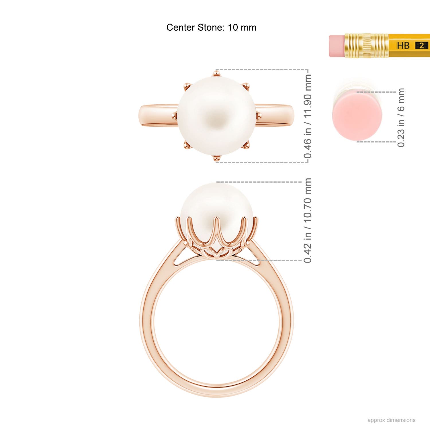 AA / 7.2 CT / 14 KT Rose Gold