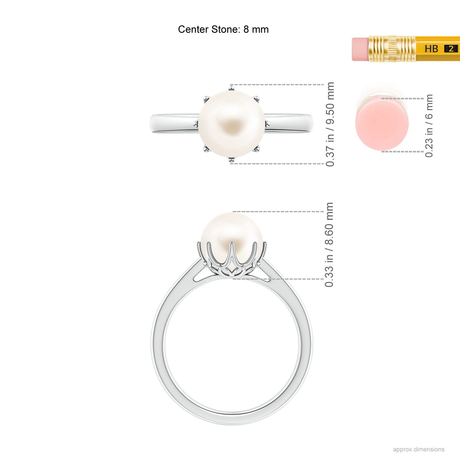 AAA / 3.7 CT / 14 KT White Gold