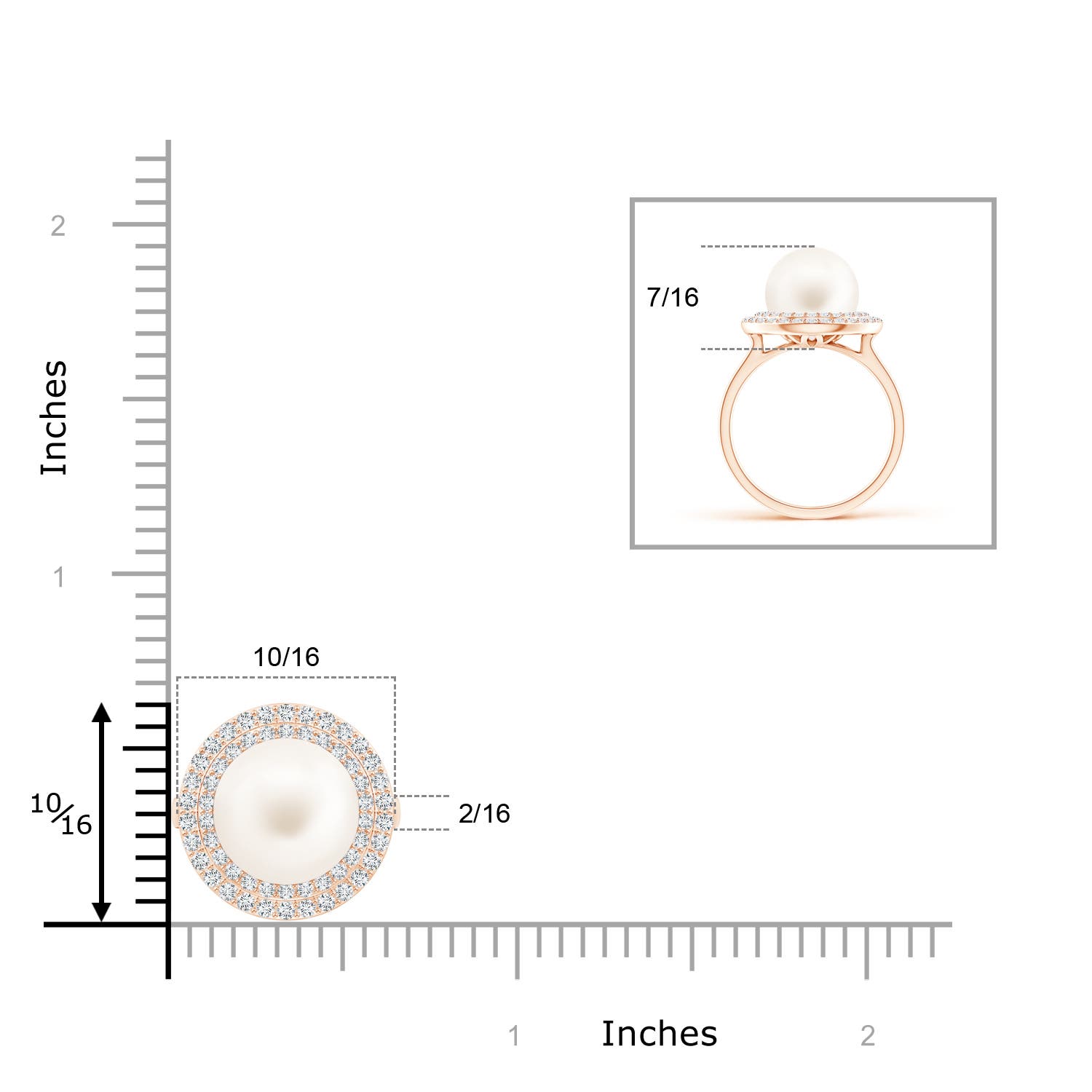 AA / 7.71 CT / 14 KT Rose Gold