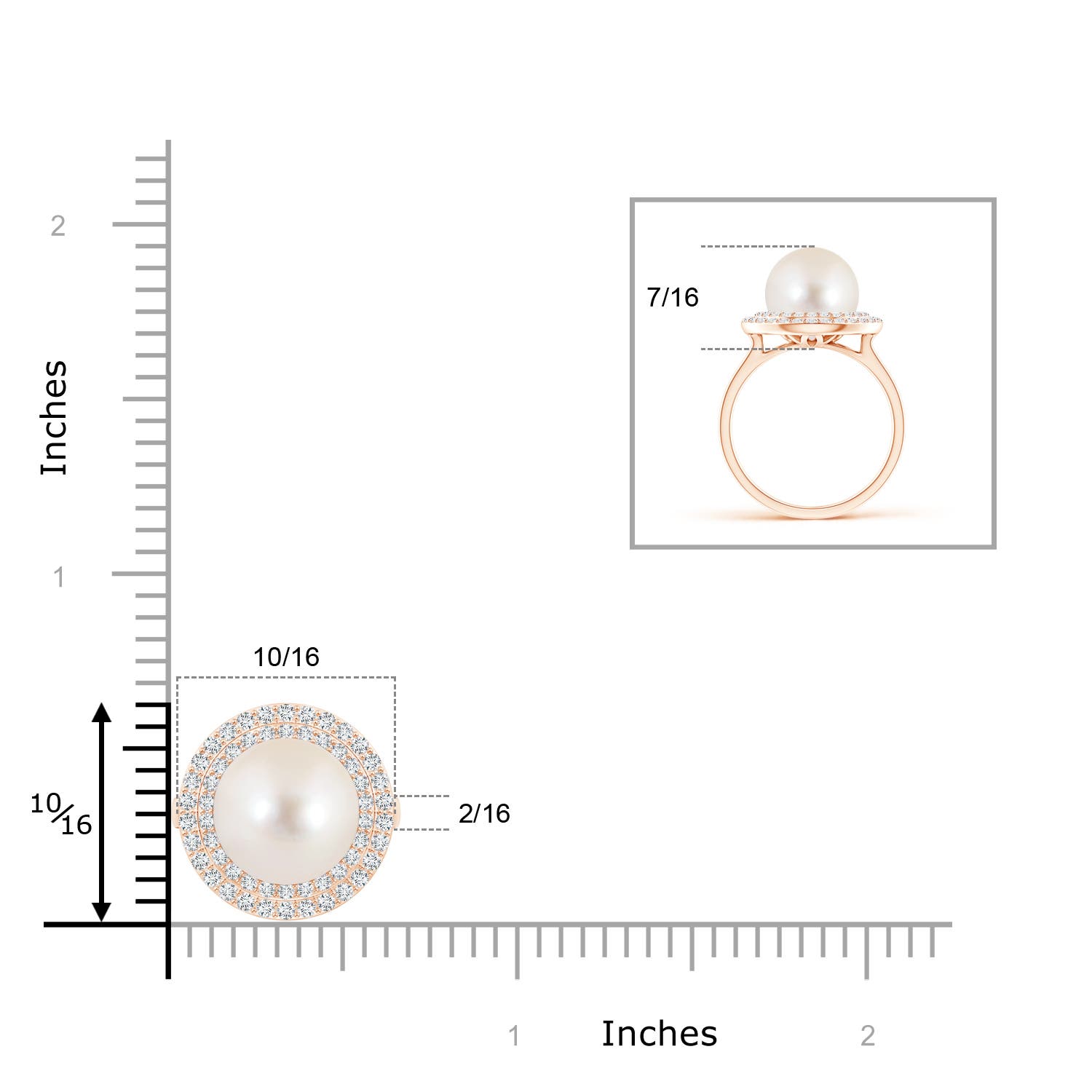 AAAA / 7.71 CT / 14 KT Rose Gold