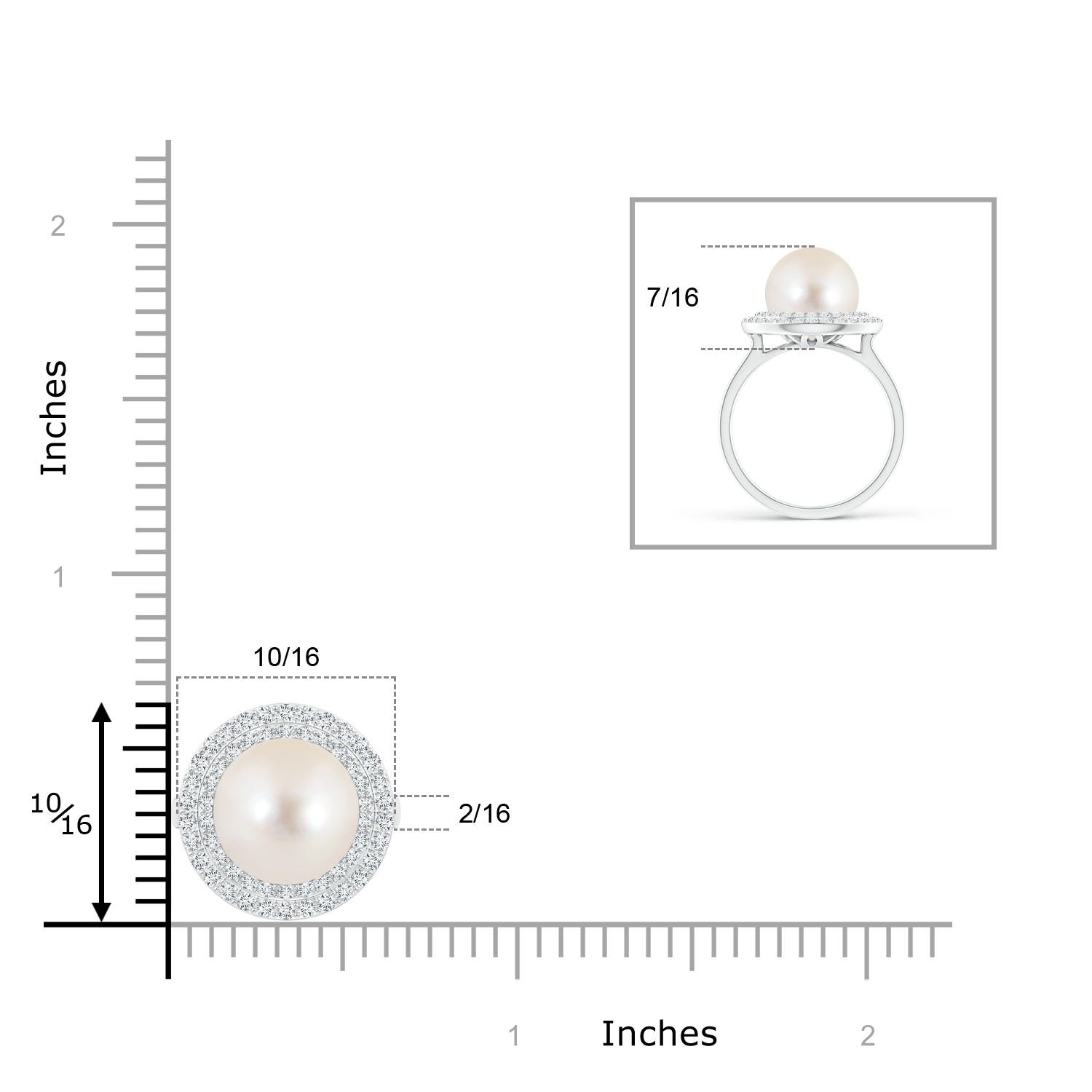 AAAA / 7.71 CT / 14 KT White Gold