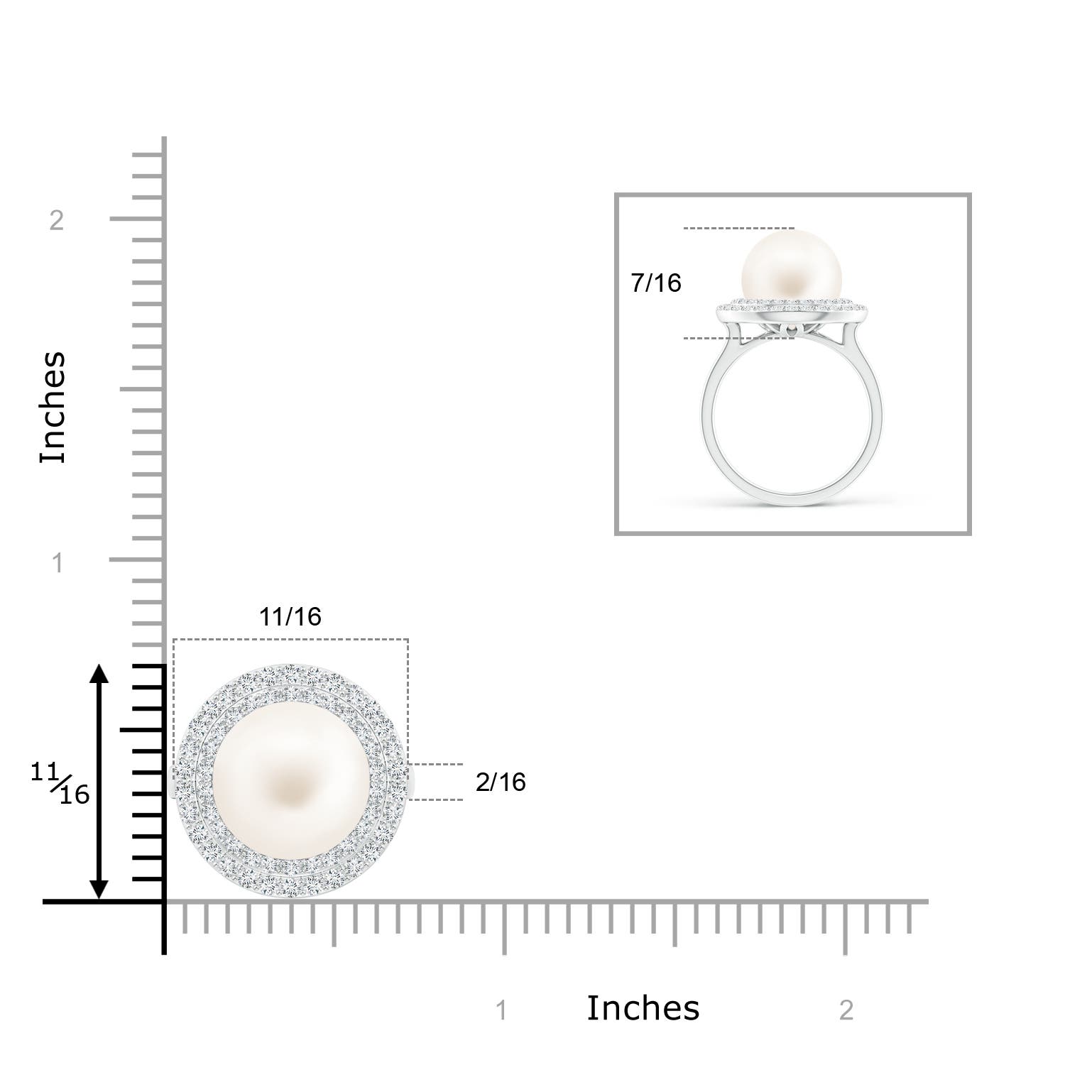 AA / 10.22 CT / 14 KT White Gold