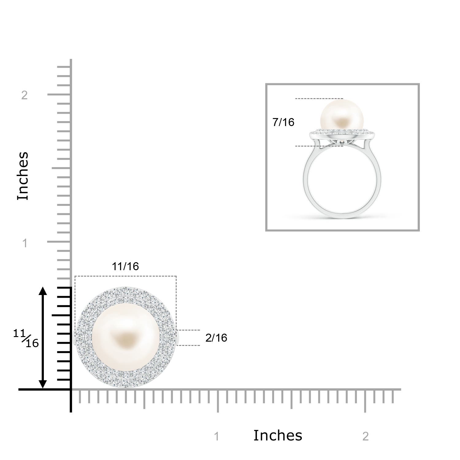 AAA / 10.22 CT / 14 KT White Gold