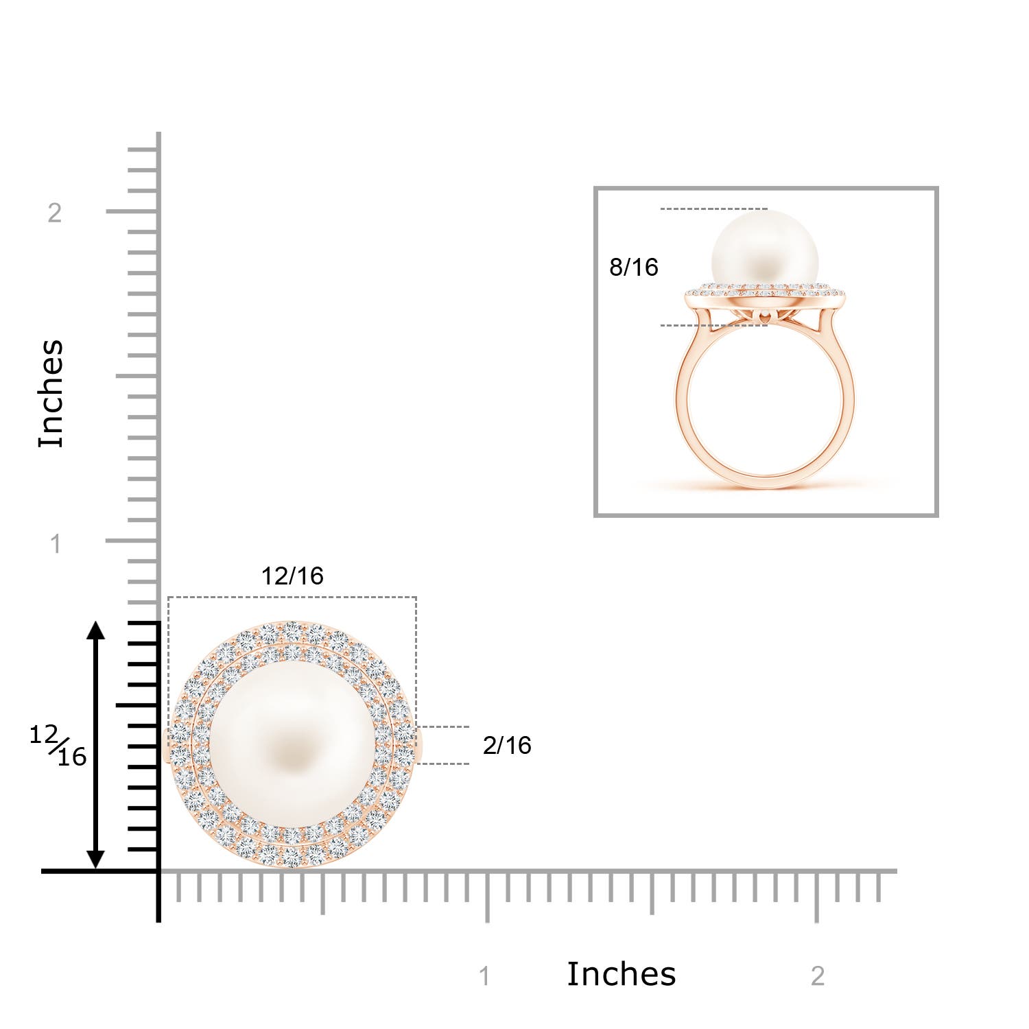 AA / 13.23 CT / 14 KT Rose Gold