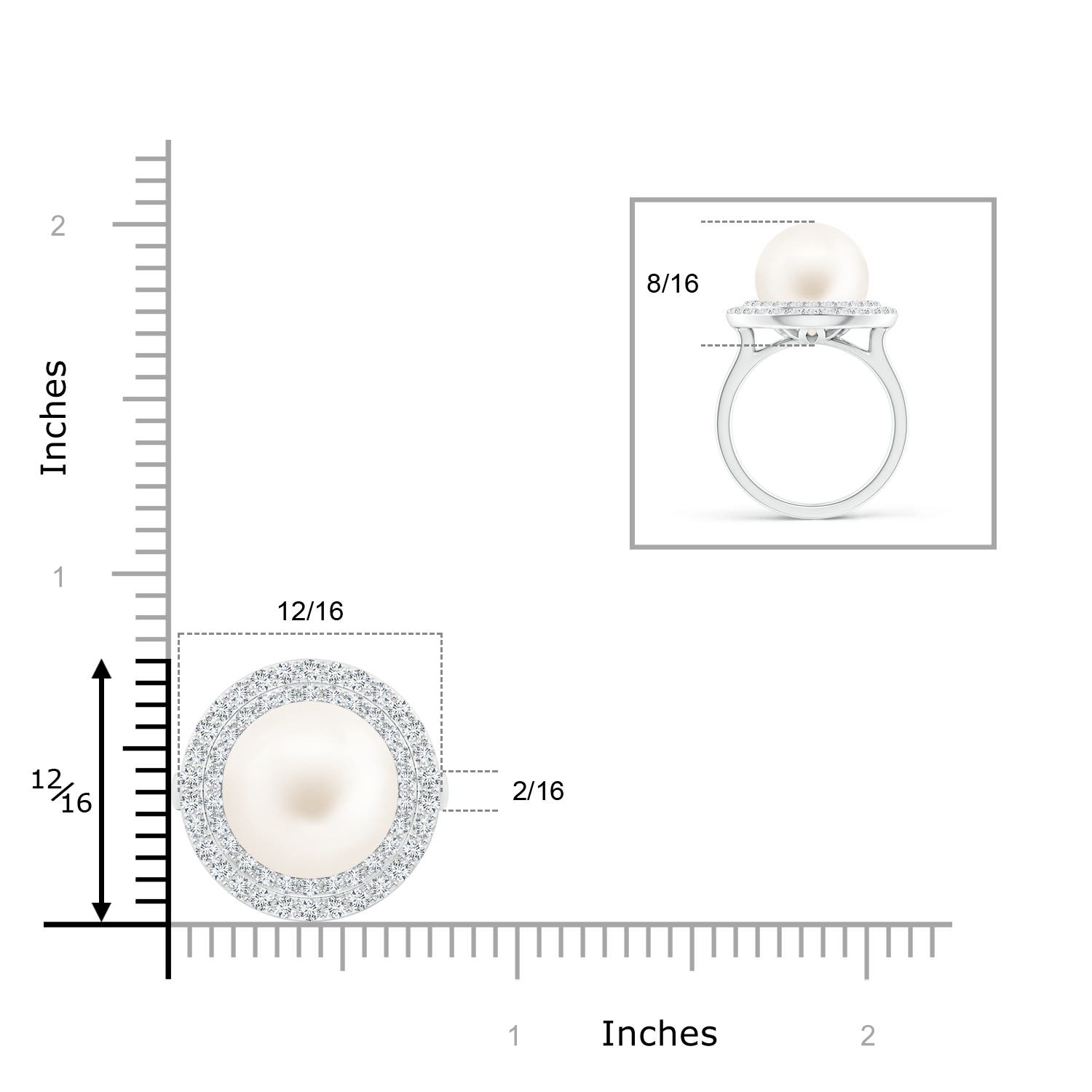 AA / 13.23 CT / 14 KT White Gold