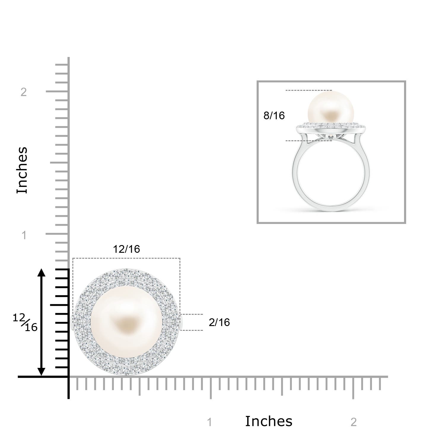 AAA / 13.23 CT / 14 KT White Gold