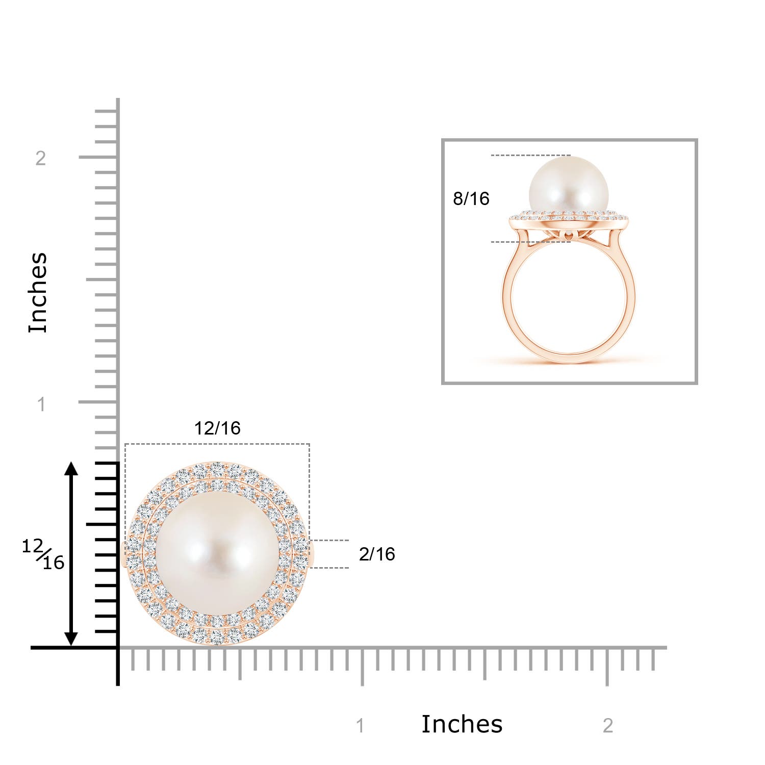 AAAA / 13.23 CT / 14 KT Rose Gold