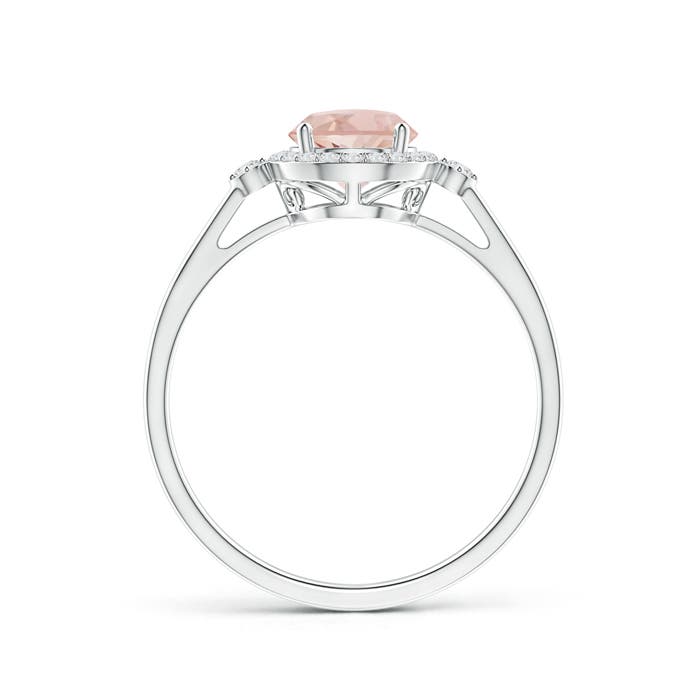 AAA - Morganite / 0.82 CT / 14 KT White Gold