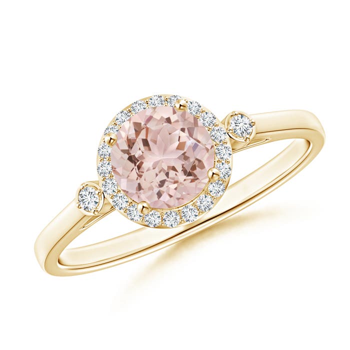 AAA - Morganite / 0.82 CT / 14 KT Yellow Gold