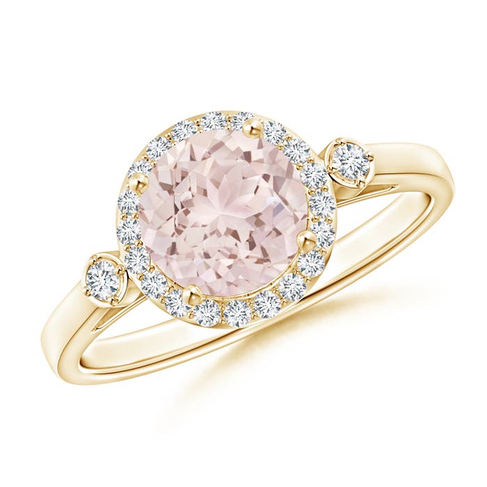 A - Morganite / 1.3 CT / 14 KT Yellow Gold