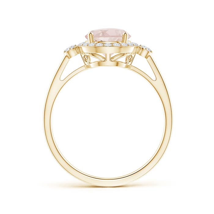 A - Morganite / 1.3 CT / 14 KT Yellow Gold