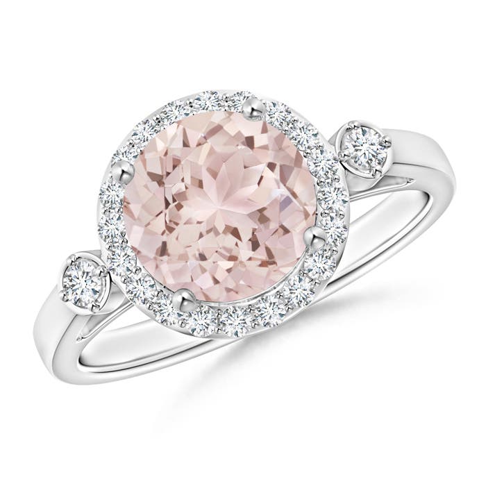 A - Morganite / 1.95 CT / 14 KT White Gold