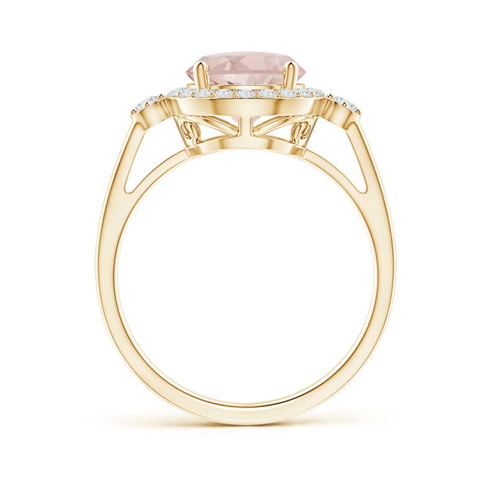 A - Morganite / 1.95 CT / 14 KT Yellow Gold