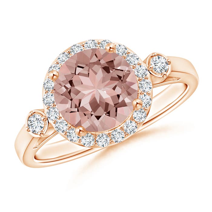 AAAA - Morganite / 1.95 CT / 14 KT Rose Gold