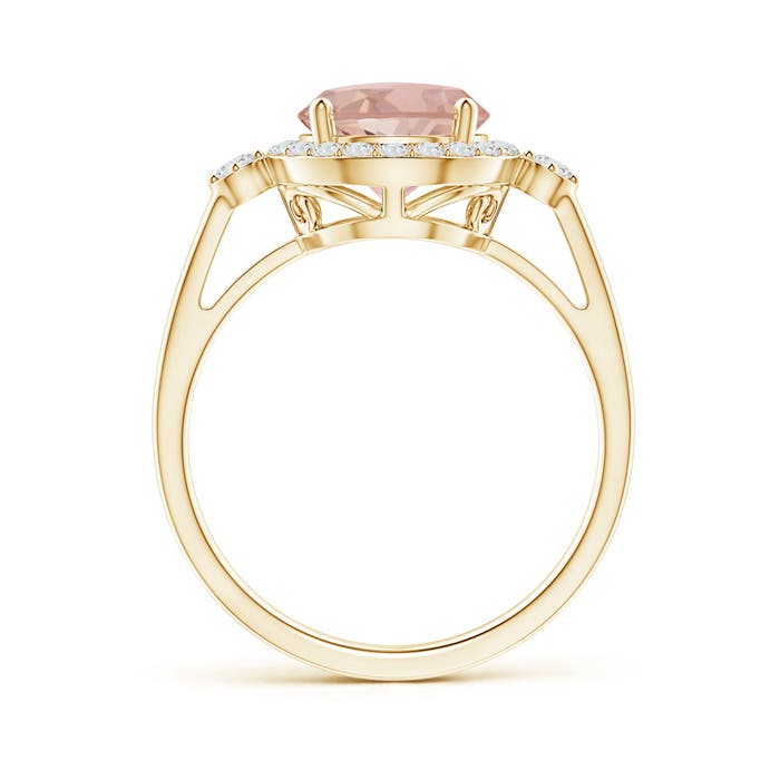 AAAA - Morganite / 1.95 CT / 14 KT Yellow Gold