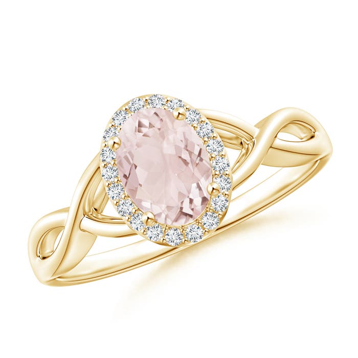 A - Morganite / 0.8 CT / 14 KT Yellow Gold