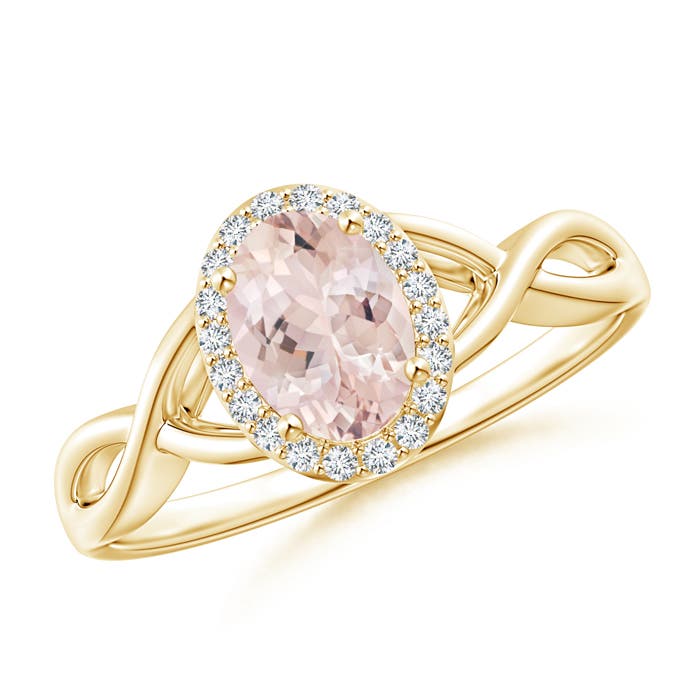 AA - Morganite / 0.8 CT / 14 KT Yellow Gold