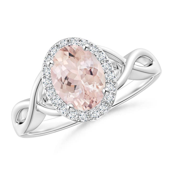 AA - Morganite / 1.26 CT / 14 KT White Gold