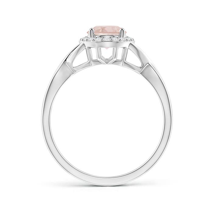 AA - Morganite / 1.26 CT / 14 KT White Gold