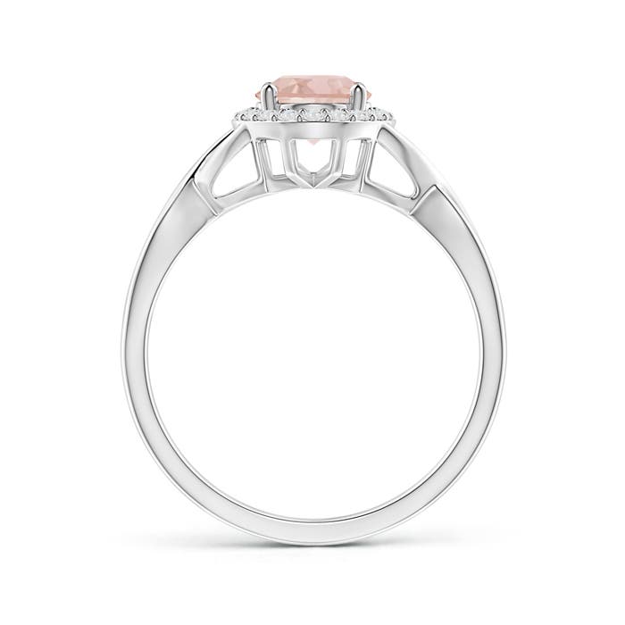 AAA - Morganite / 1.26 CT / 14 KT White Gold