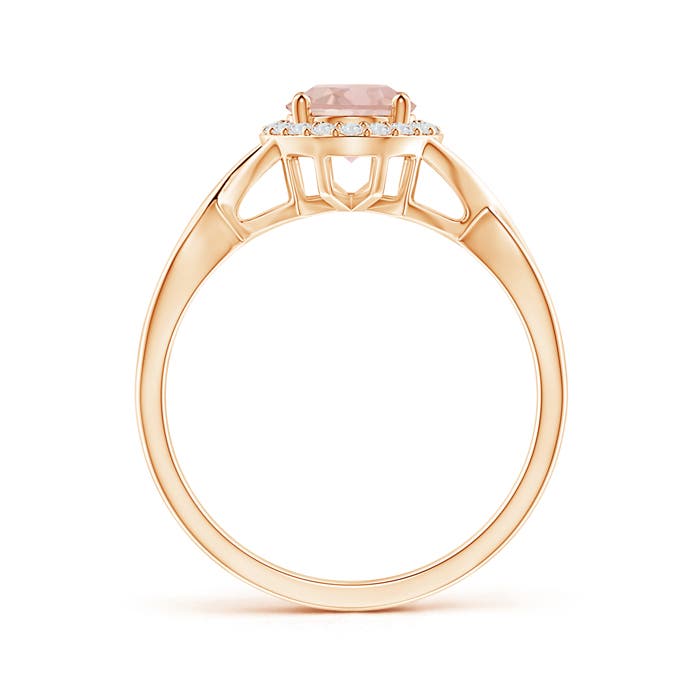 AAAA - Morganite / 1.26 CT / 14 KT Rose Gold