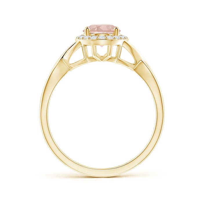 AAAA - Morganite / 1.26 CT / 14 KT Yellow Gold