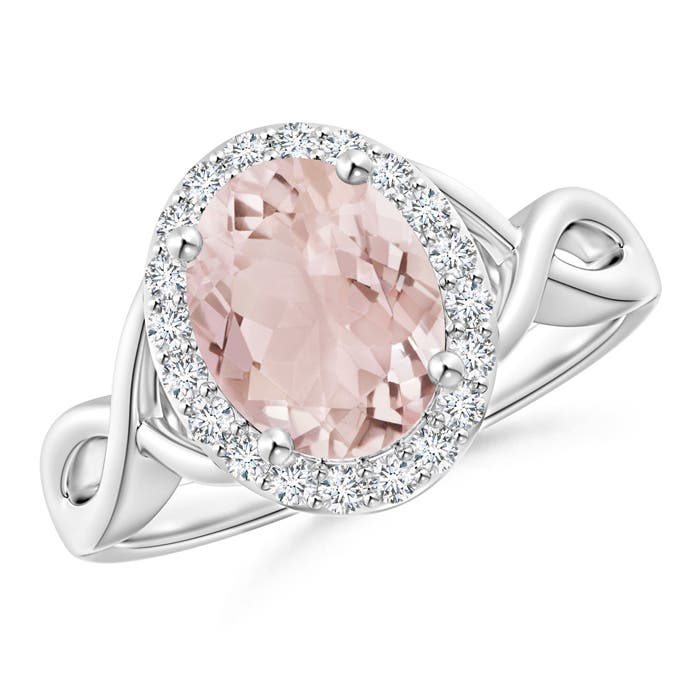 A - Morganite / 1.89 CT / 14 KT White Gold