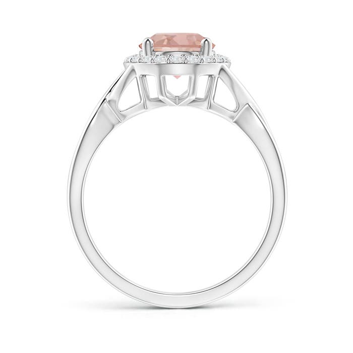 AAAA - Morganite / 1.89 CT / 14 KT White Gold