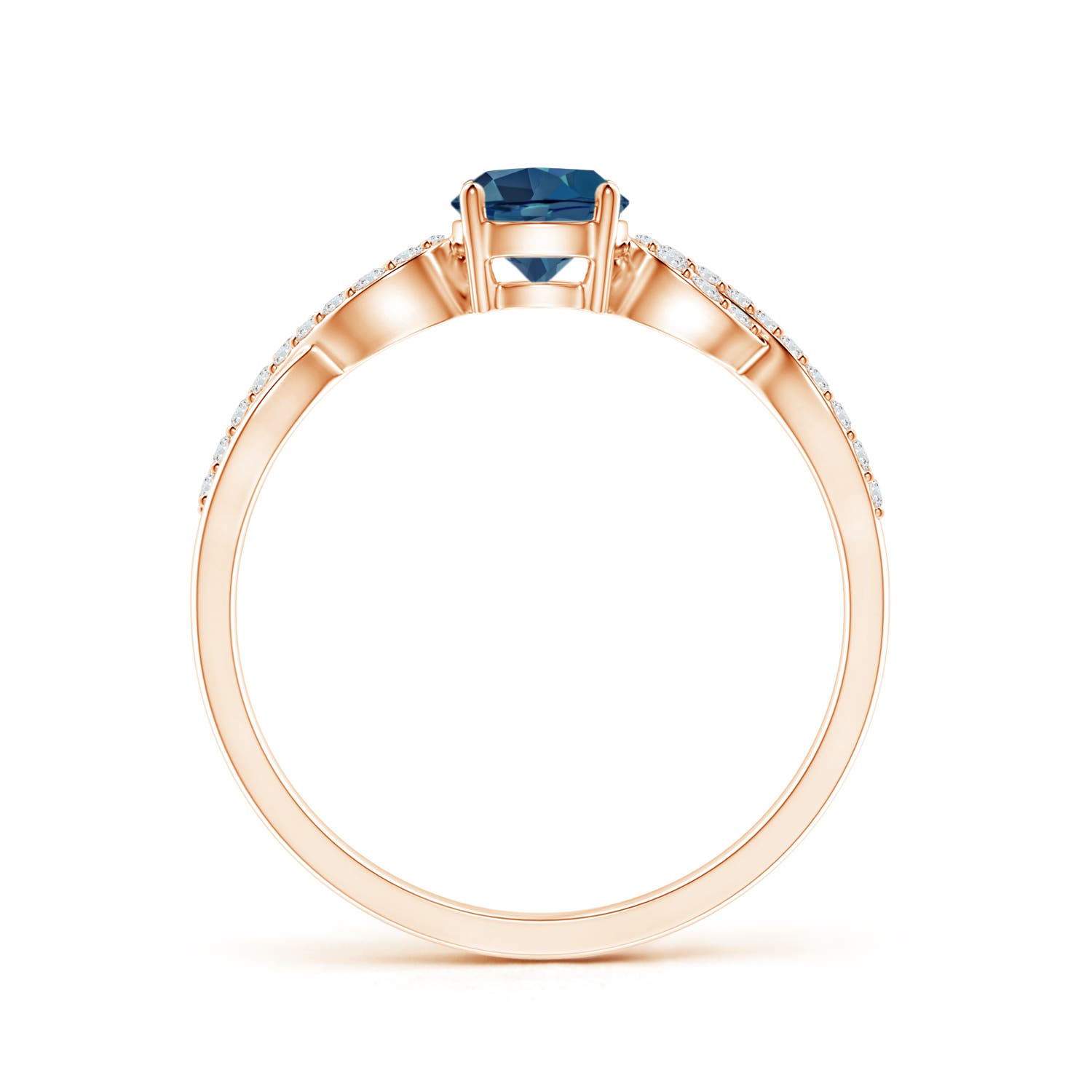 AA - London Blue Topaz / 0.73 CT / 14 KT Rose Gold