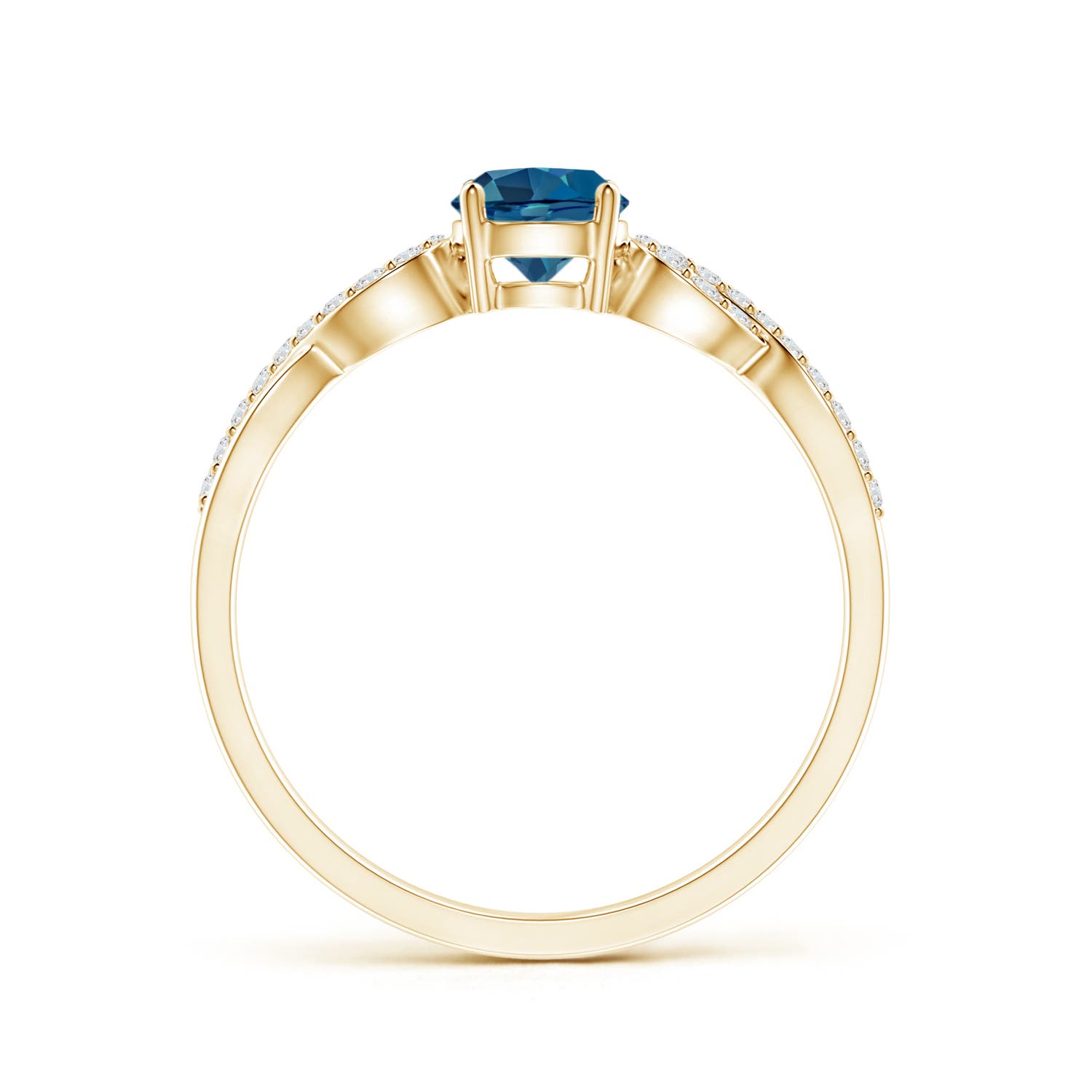 AAA - London Blue Topaz / 0.73 CT / 14 KT Yellow Gold