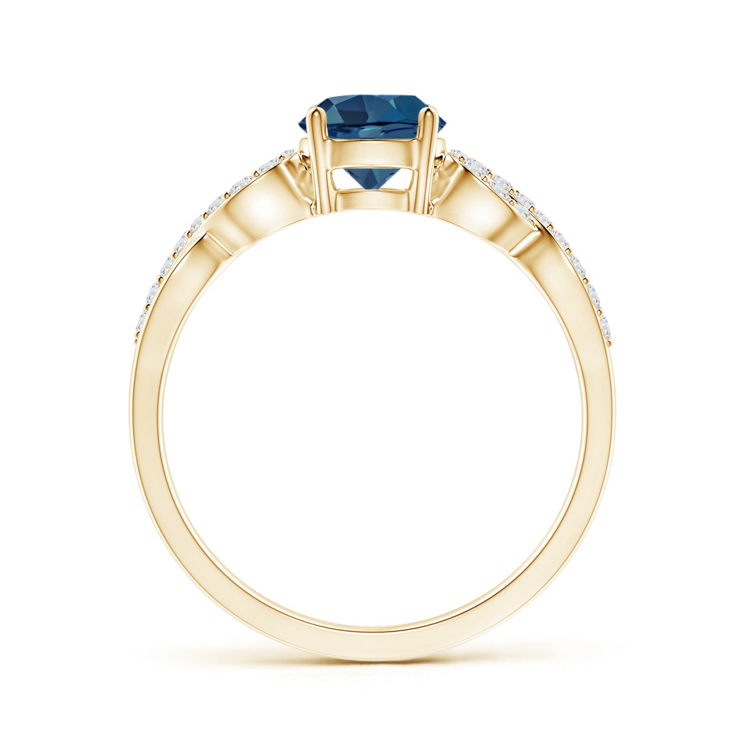 AA - London Blue Topaz / 1.14 CT / 14 KT Yellow Gold