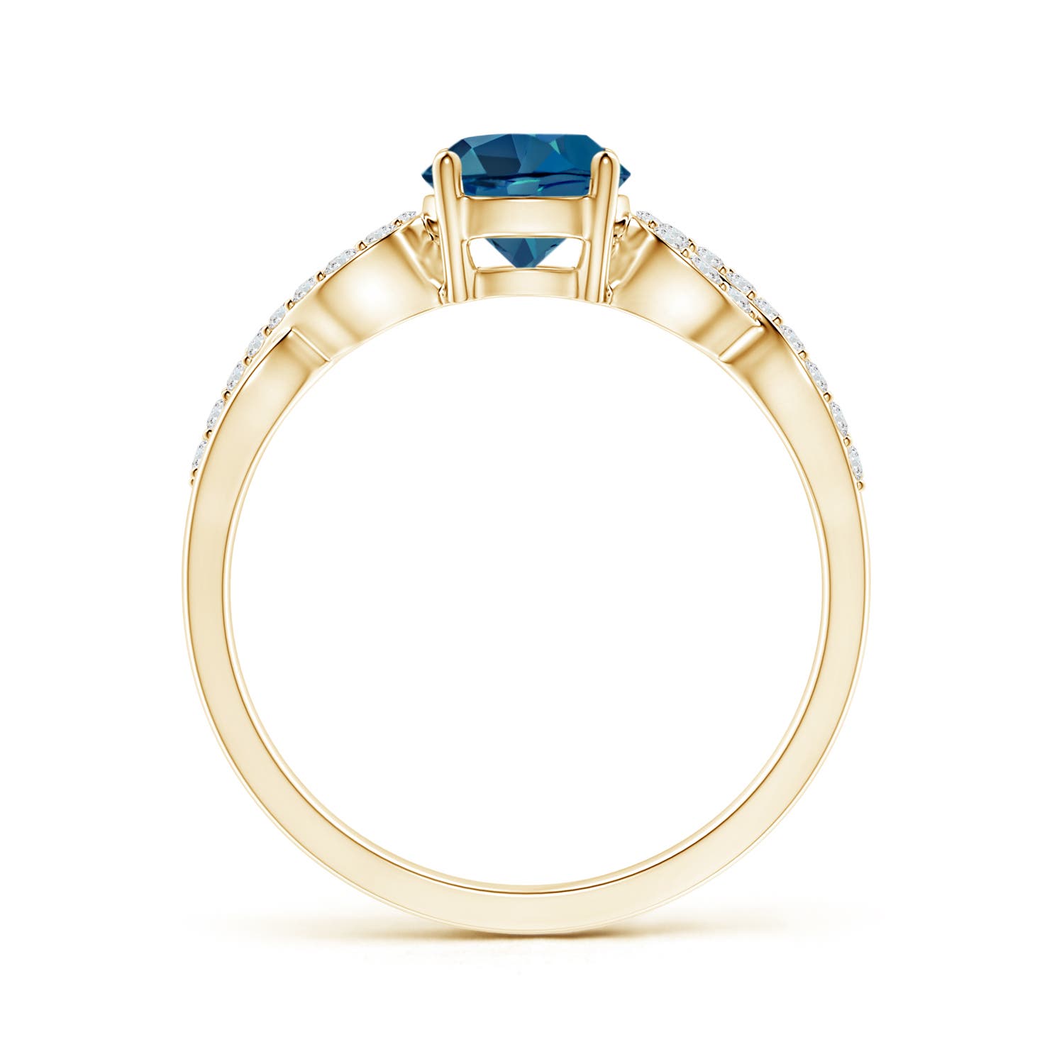 AAA - London Blue Topaz / 1.14 CT / 14 KT Yellow Gold