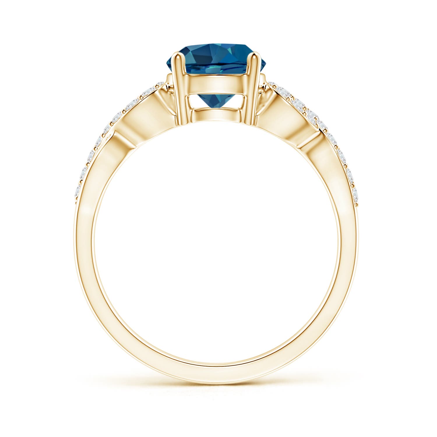 AAA - London Blue Topaz / 1.79 CT / 14 KT Yellow Gold