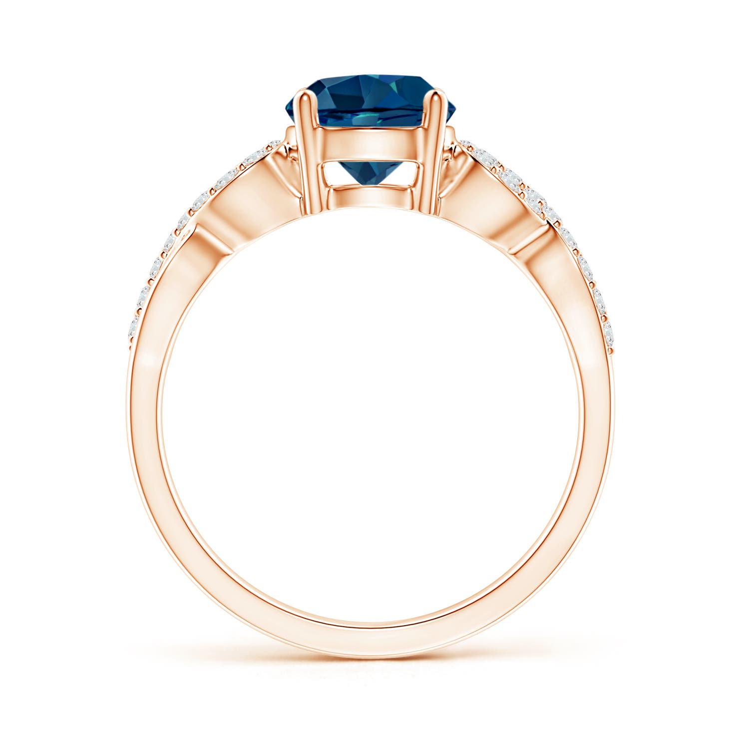 AAAA - London Blue Topaz / 1.79 CT / 14 KT Rose Gold