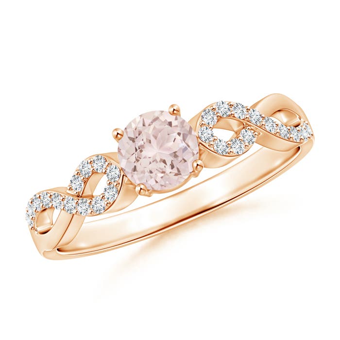 A - Morganite / 0.55 CT / 14 KT Rose Gold