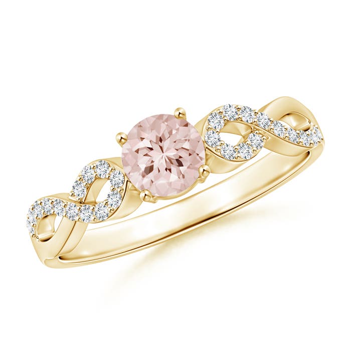 AA - Morganite / 0.55 CT / 14 KT Yellow Gold