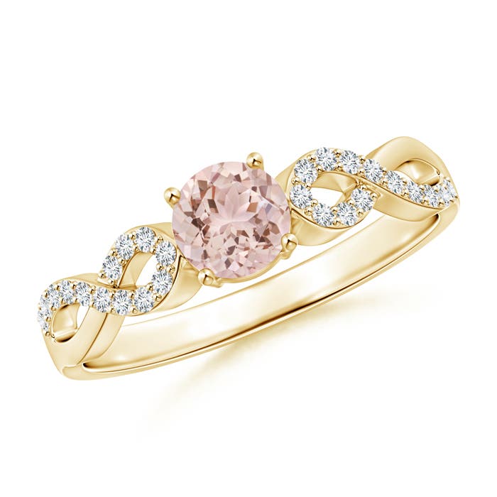 AAA - Morganite / 0.55 CT / 14 KT Yellow Gold