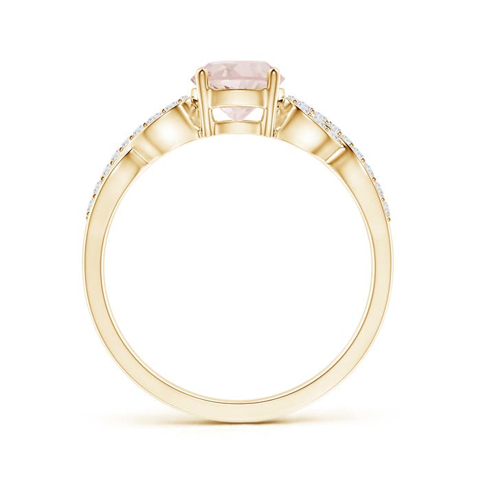 A - Morganite / 0.89 CT / 14 KT Yellow Gold