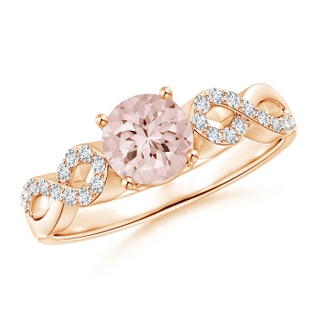 Round AA Morganite