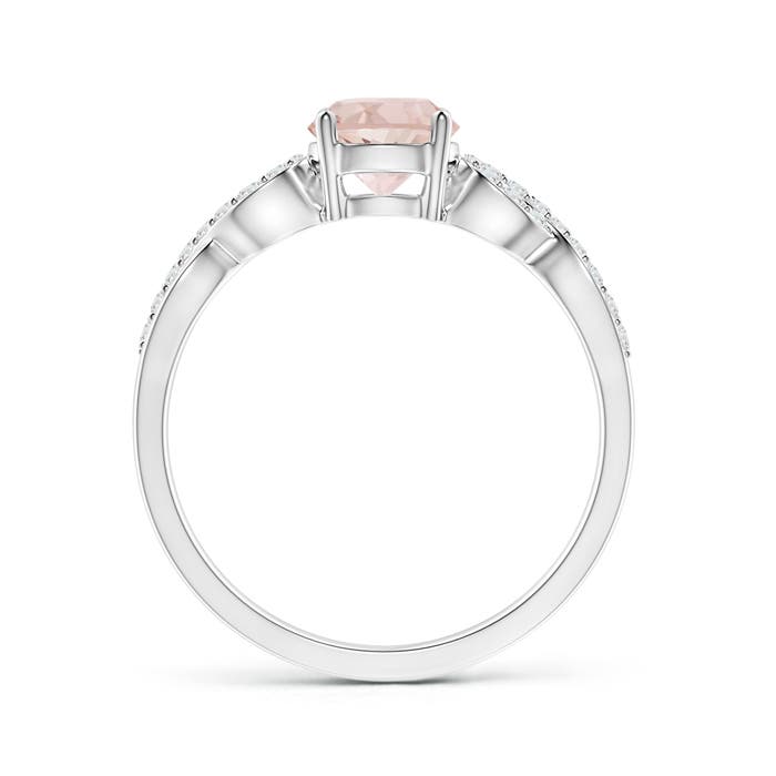 AA - Morganite / 0.89 CT / 14 KT White Gold