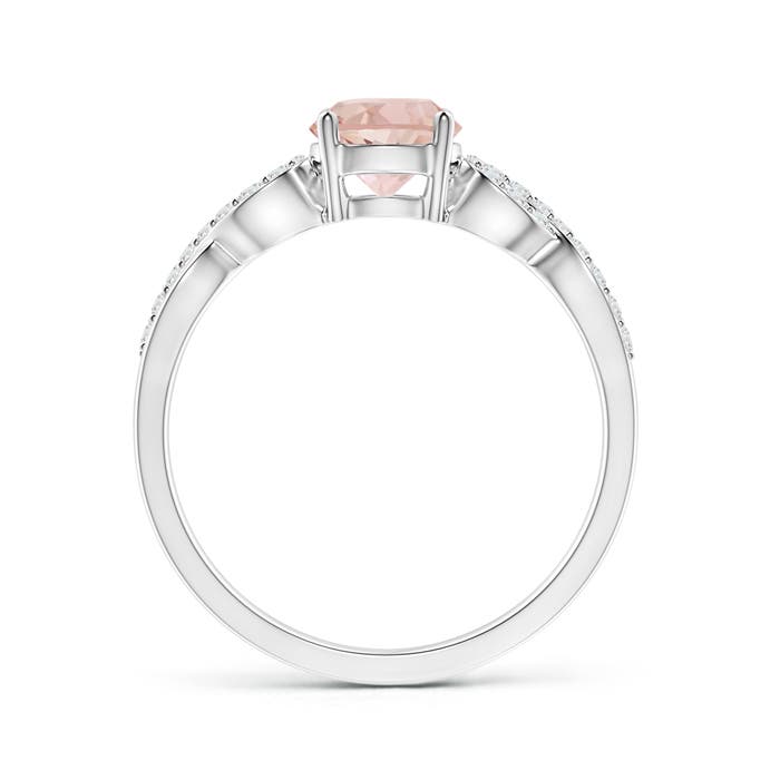 AAA - Morganite / 0.89 CT / 14 KT White Gold