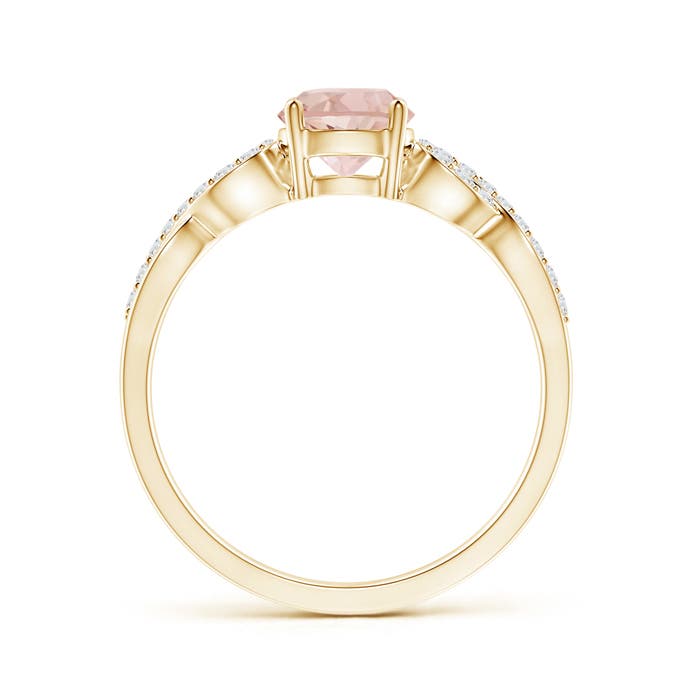 AAA - Morganite / 0.89 CT / 14 KT Yellow Gold