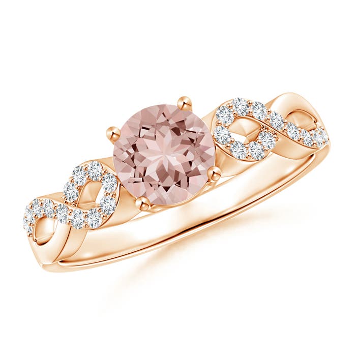 AAAA - Morganite / 0.89 CT / 14 KT Rose Gold