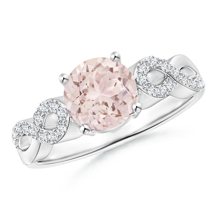 A - Morganite / 1.34 CT / 14 KT White Gold