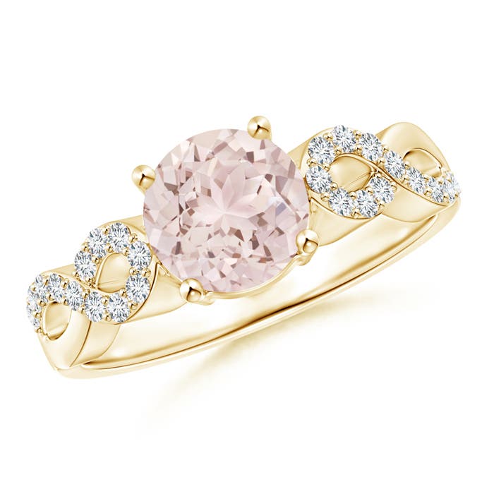 A - Morganite / 1.34 CT / 14 KT Yellow Gold