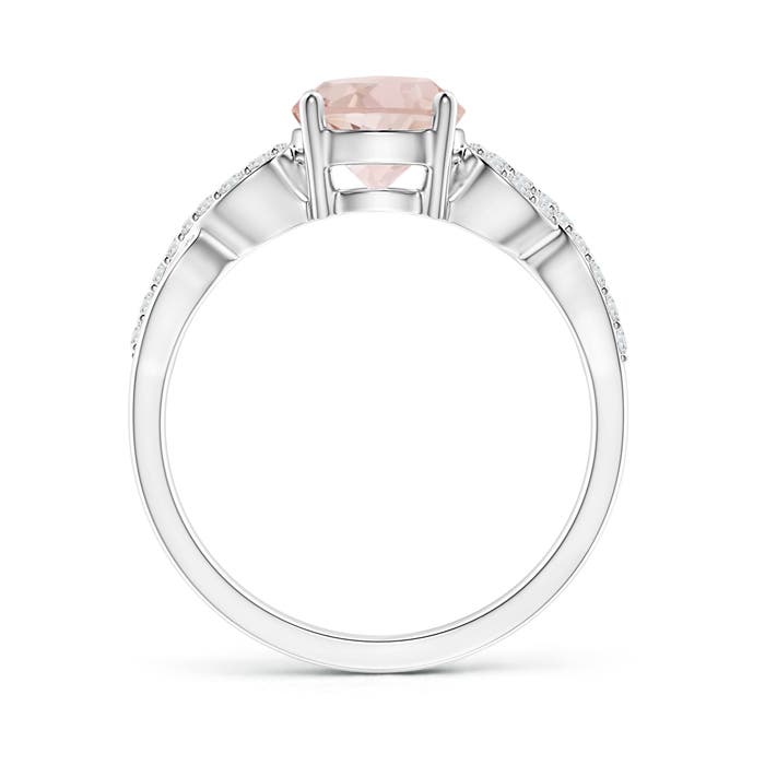 AA - Morganite / 1.34 CT / 14 KT White Gold