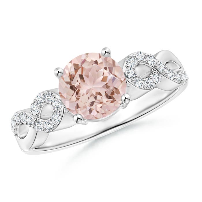 AAA - Morganite / 1.34 CT / 14 KT White Gold