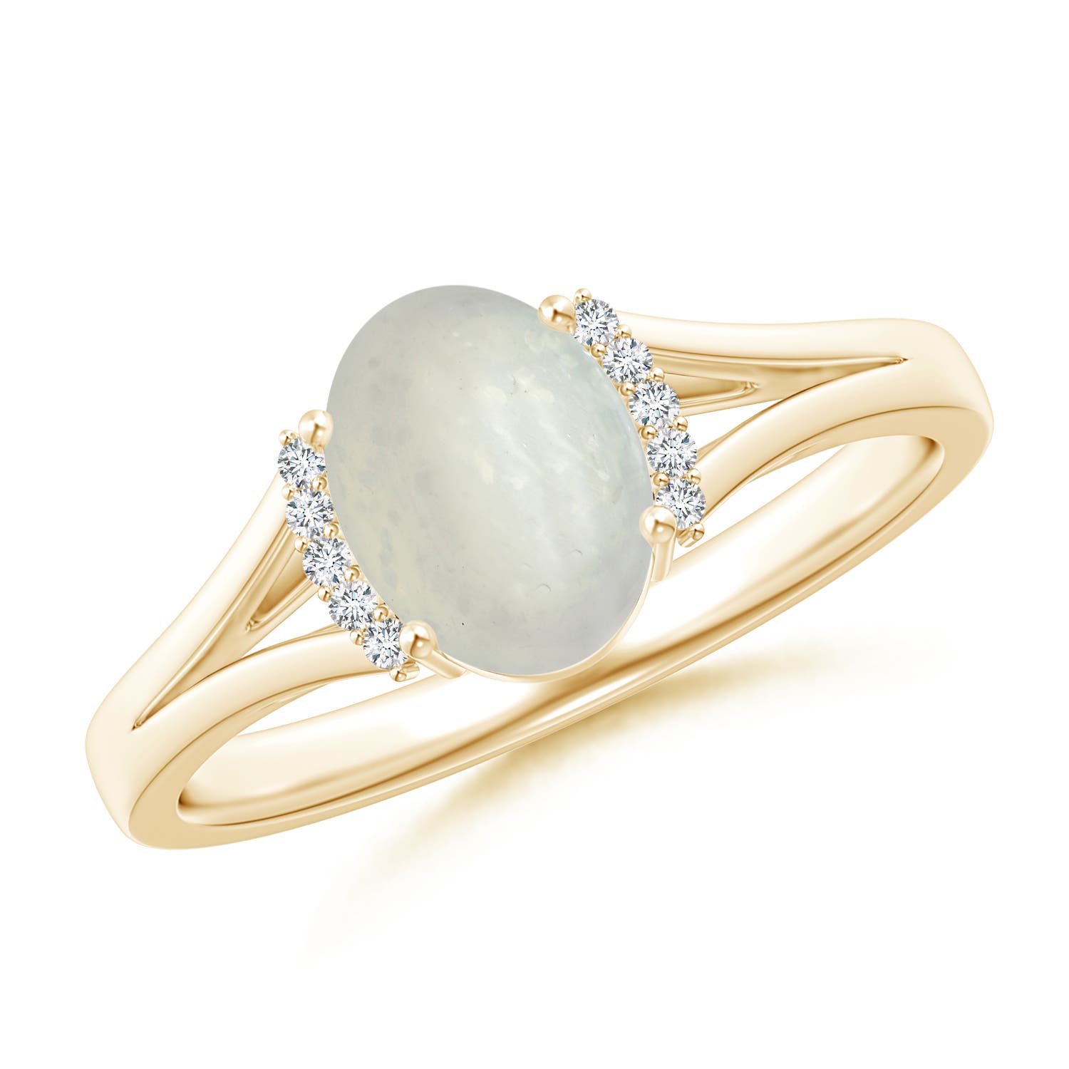 A - Moonstone / 1.15 CT / 14 KT Yellow Gold