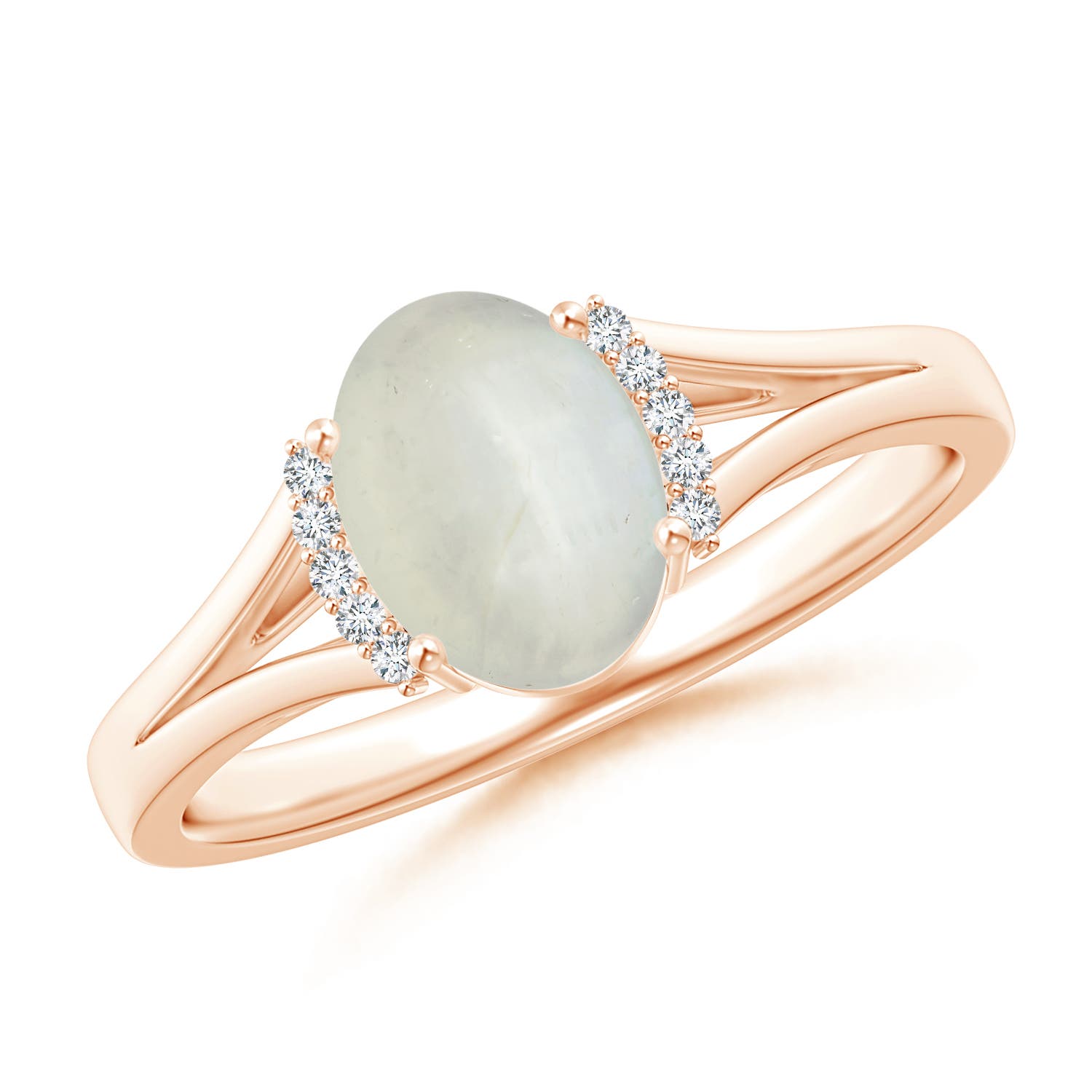 AA - Moonstone / 1.15 CT / 14 KT Rose Gold