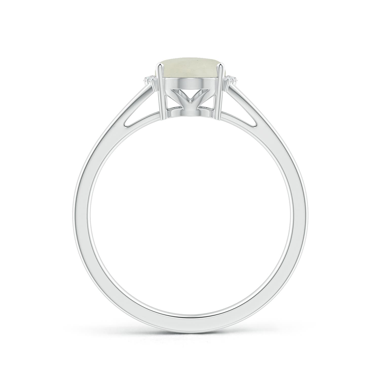 AA - Moonstone / 1.15 CT / 14 KT White Gold